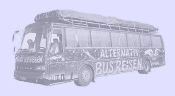 Alternativ Bus Reisen - die mit den bunten Bussen // unser langjähriger Partner (Tourbus "Nightliner")